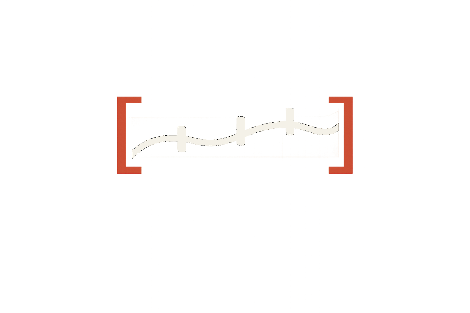 Range retained glyph showing repeated endpoints within a target range